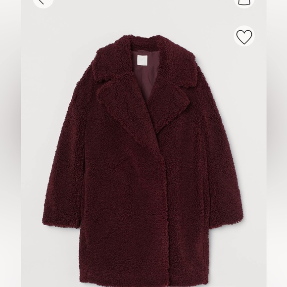 SOLD♥️H&M Faux Shearling Coat - Picture 3 of 10